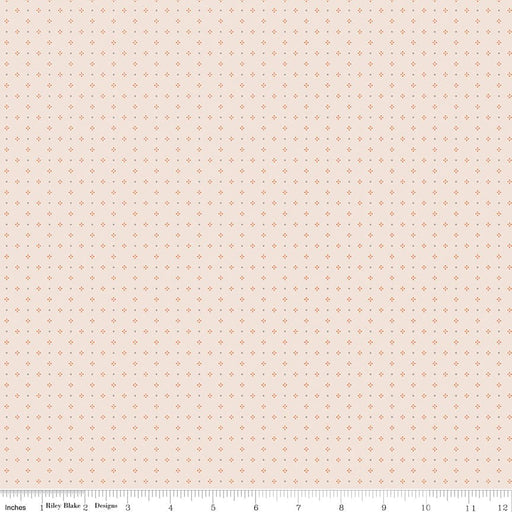 Bee Dots - Lori Holt for Riley Blake Designs - C14182 - Pumpkin - Thelma Pumpkin