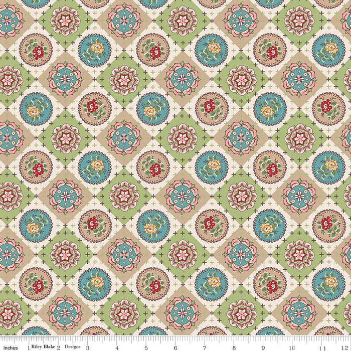 Mercantile - Lori Holt for Riley Blake Designs - Mercantile Delightful - C14388-Denim