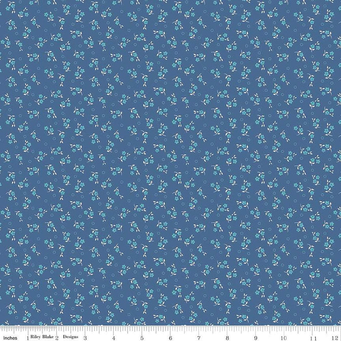 Mercantile - Lori Holt for Riley Blake Designs - Mercantile Delightful - C14388-Denim-RebsFabStash