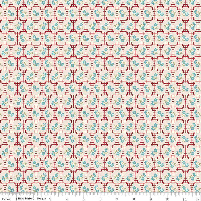 Mercantile - Lori Holt for Riley Blake Designs - Mercantile Delightful - C14388-Denim