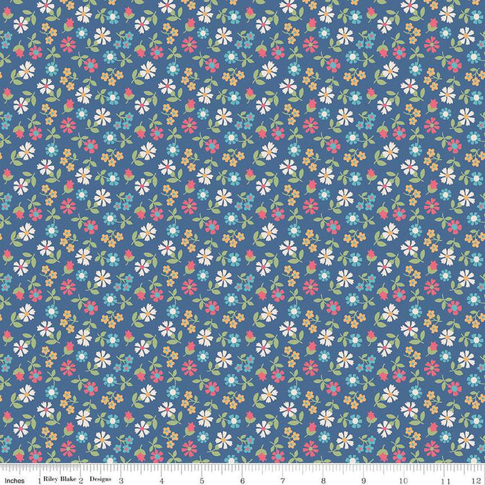 Mercantile - Lori Holt for Riley Blake Designs - Mercantile Delightful - C14388-Denim