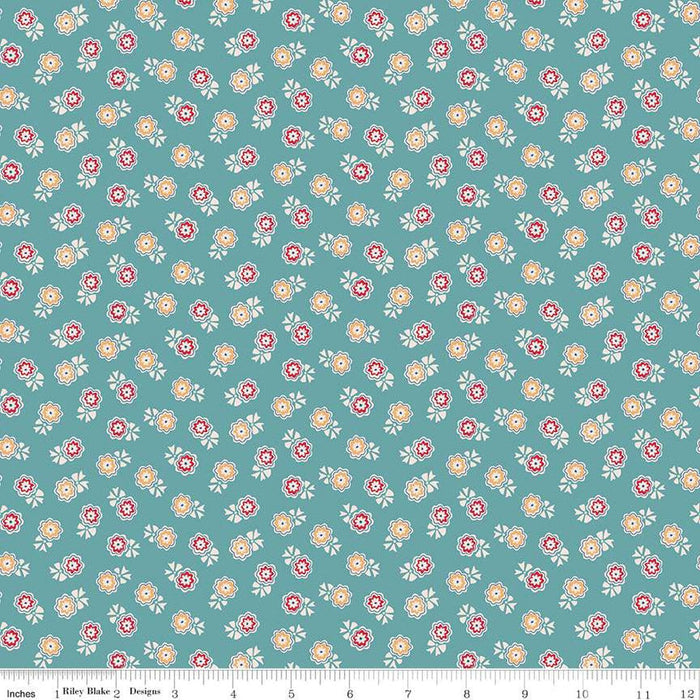 Mercantile - Lori Holt for Riley Blake Designs - Mercantile Delightful - C14388-Denim