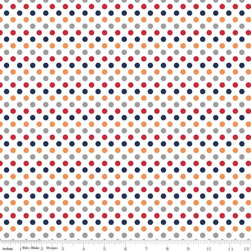 Small Dot Boy - Per Yard - Riley Blake Designs - C350-02 BOY-RebsFabStash