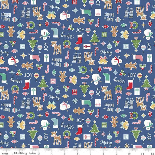 Vintage Christmas Sampler Backing Kit - 4.75 Yards of 43" wide Cozy Christmas Main Fabric - by Lori Holt - Riley Blake Designs - 3 Options - C5360-Quilt Kits & PODS-RebsFabStash