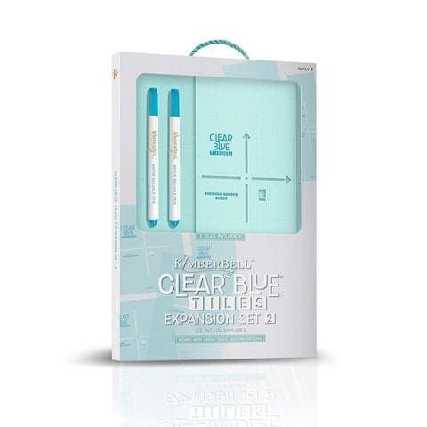 PREORDER - Clear Blue Tiles Expansion Set #2 - by Kimberbell Designs- KDTL113- Machine Embroidery Quilting Templates-Notions-RebsFabStash