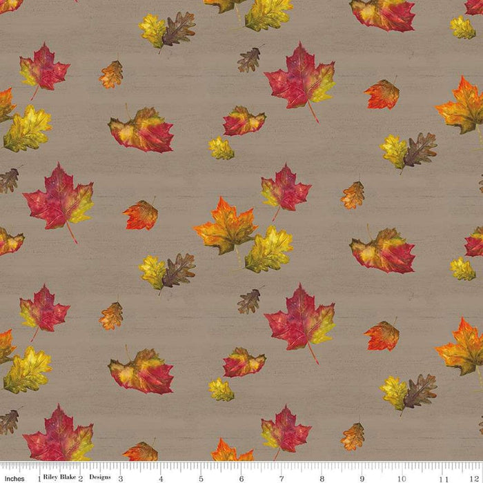 Fall Barn Quilts - Foliage - per yard - by Tara Reed for Riley Blake Designs - Fall - CD12202-Brown