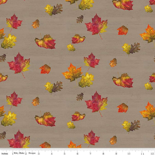 Fall Barn Quilts - Leaf Toss - per yard - by Tara Reed for Riley Blake Designs - Fall - CD12203-Clay-RebsFabStash