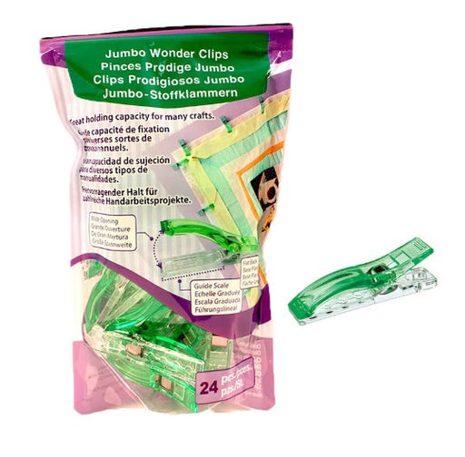 Jumbo Wonder Clips - Clover - 24 ct - 2 1/4in - CL3157-Buttons, Notions & Misc-RebsFabStash