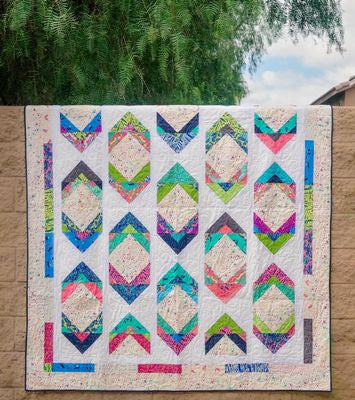 Up Down - Table Runner, Lap, Throw, Twin, Queen, King Quilt Pattern - Cozy Quilt Designs - designed by Daniela Stout -CQD01234