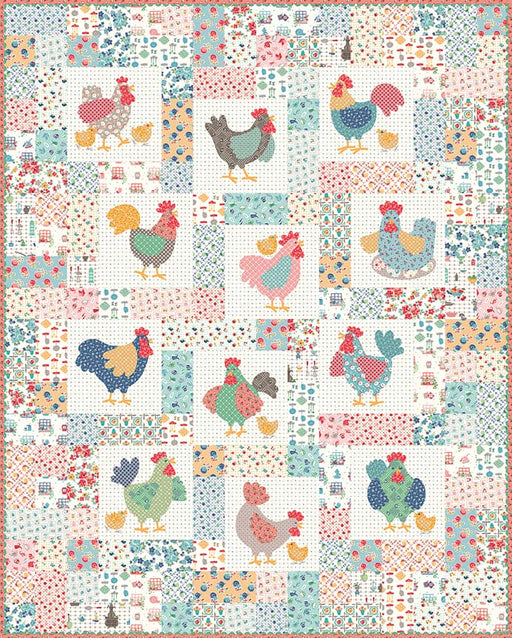 Chicken Salad Sew Along Quilt Kit- Lori Holt - COOK BOOK fabrics - Riley Blake-Quilt Kits & PODS-RebsFabStash