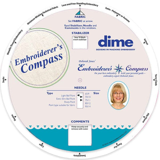 Embroiderer's Compass - DIME - EC002-RebsFabStash