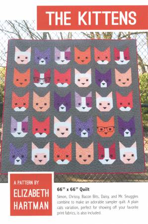 The Kittens - Quilt PATTERN - by Elizabeth Hartman - multiple versions - Cat Sampler-Patterns-RebsFabStash