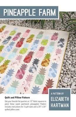 Pineapple Farm - Quilt PATTERN - by Elizabeth Hartman - multiple quilt sizes + pillow - EH030-Patterns-RebsFabStash