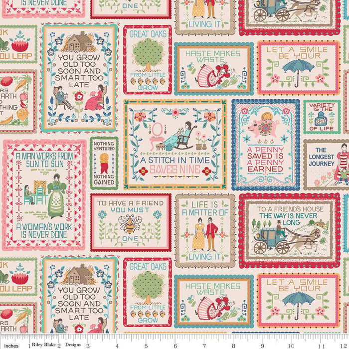Mercantile - Lori Holt for Riley Blake Designs - Mercantile Delightful - C14388-Denim