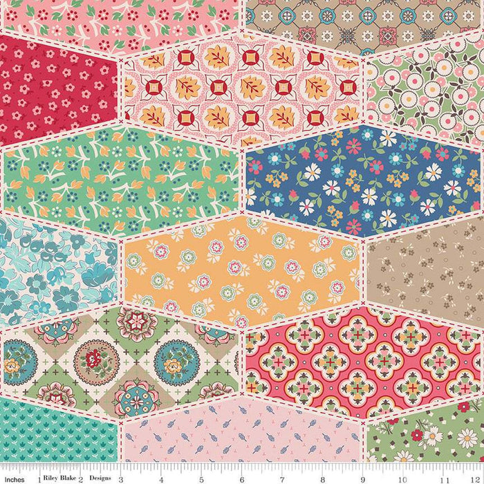 Mercantile - Lori Holt for Riley Blake Designs - Mercantile Delightful - C14388-Denim