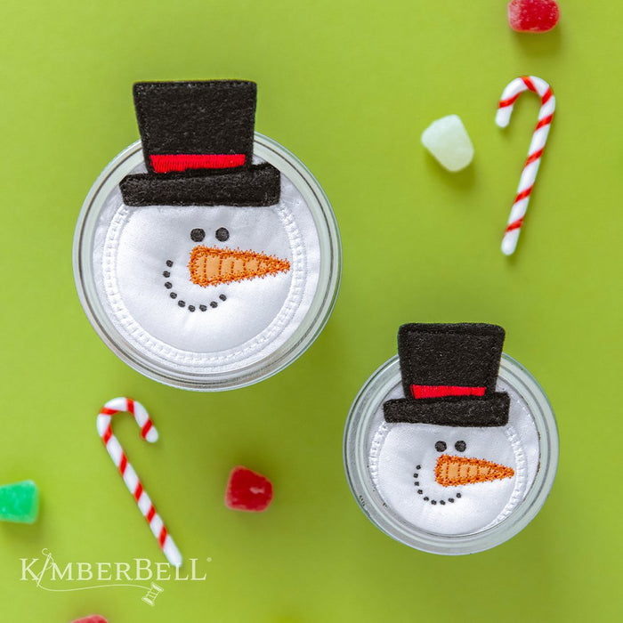Kimberbell Holiday Jar Toppers & Gift Tags - Machine Embroidery CD - KD5128