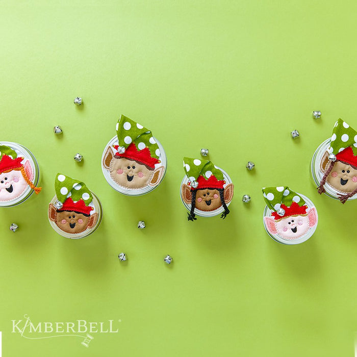 Kimberbell Holiday Jar Toppers & Gift Tags - KD5128