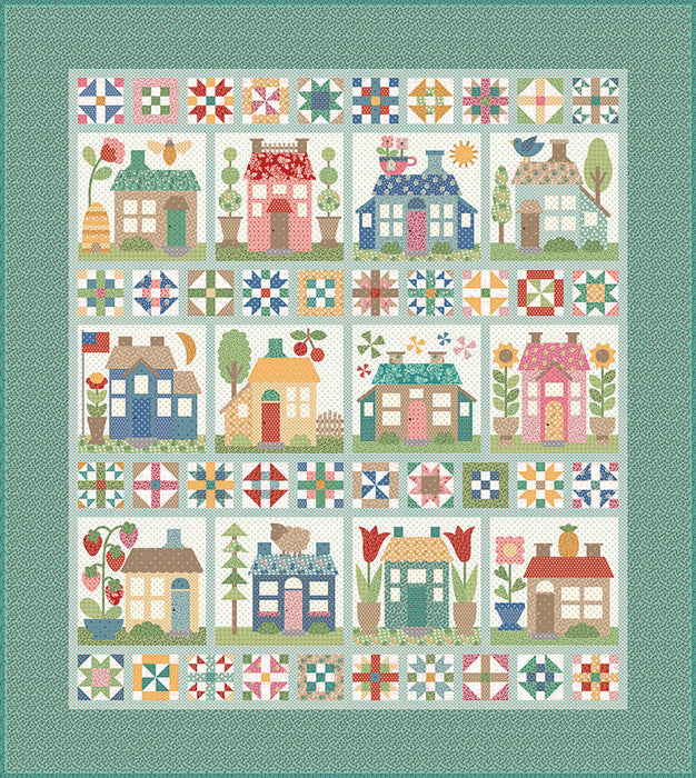 SHIPPING NOW! - Lori Holt Home Town - Charm Pack - (42) 5" Squares - Stacker - Hometown fabrics - Riley Blake - 5-13580-42