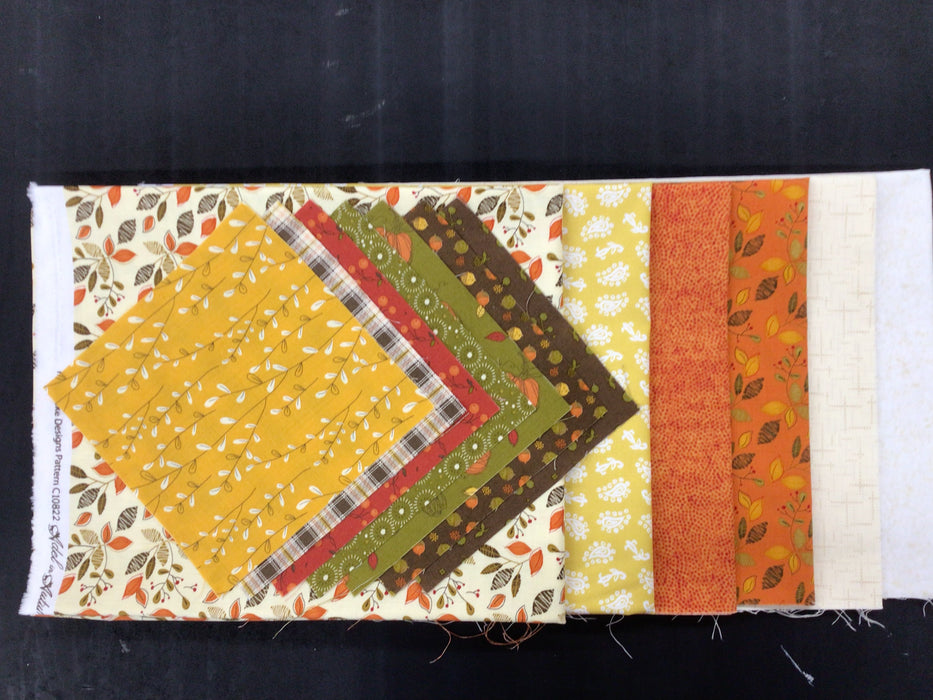 Fall Table Runner Kit - Machine Embroidery
