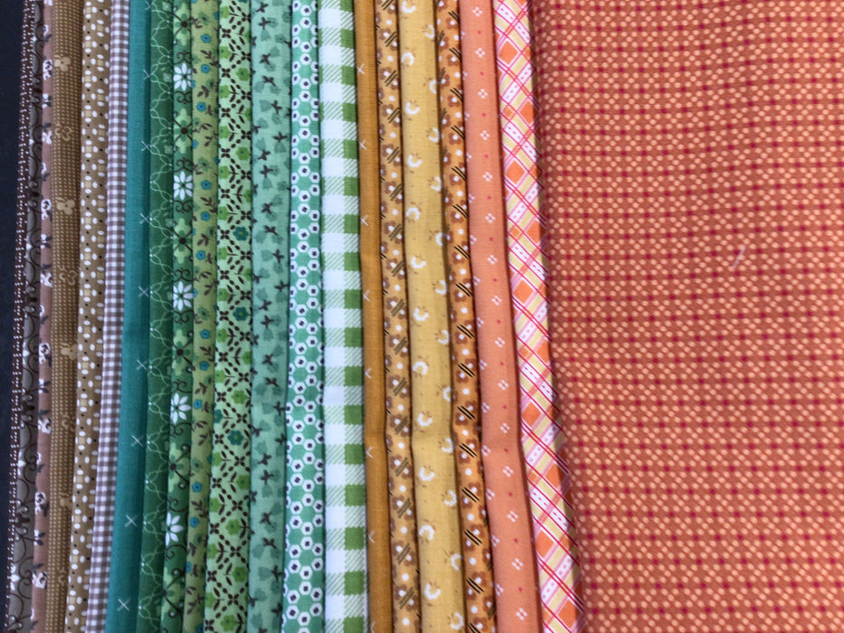 Lori Holt Fall Inspiration - PROMO Fat Quarter Bundle - (21) 18" x 21" - by Lori Holt of Bee in my Bonnet for Riley Blake Designs