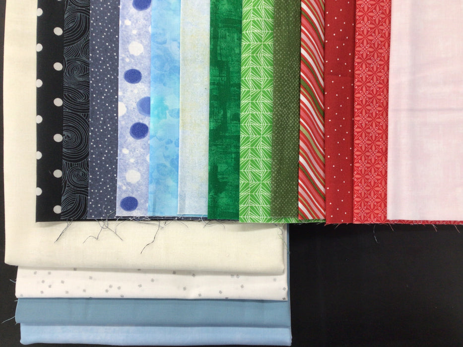 Snowman Tree Skirt - Fabric KIT - Machine Embroidery - Fabric Only