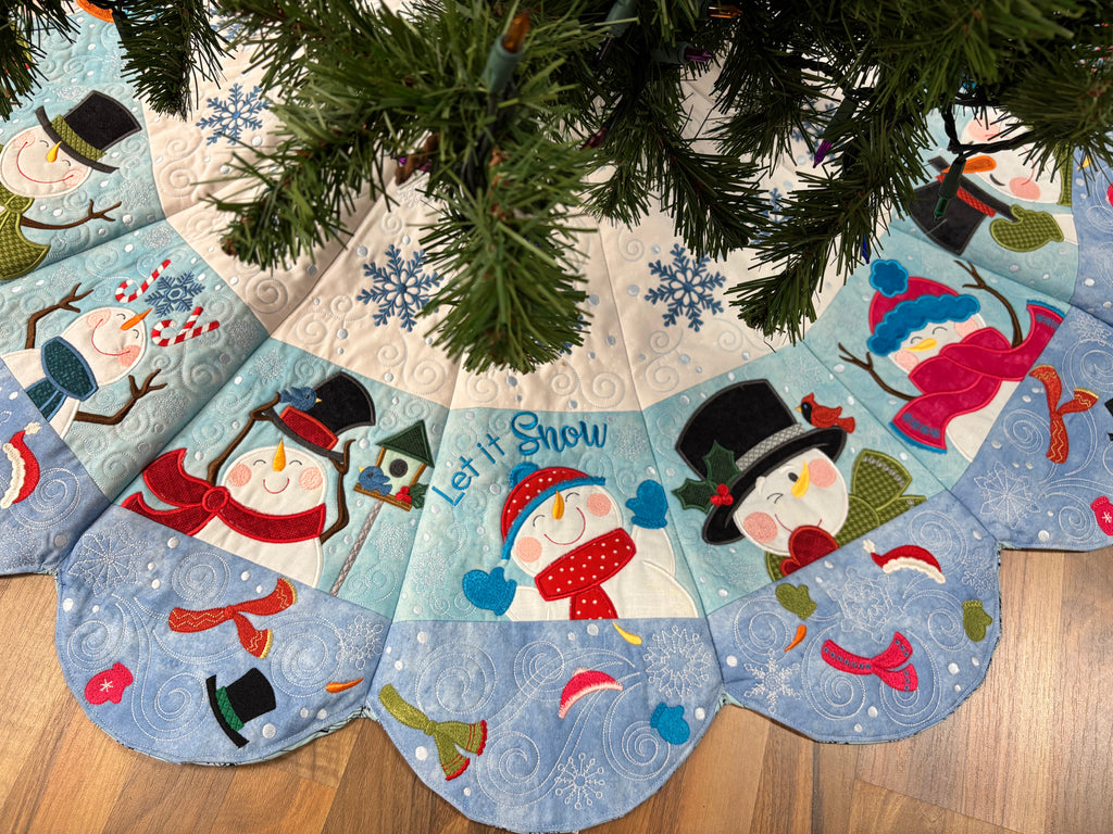 North Pole Village Tree Skirt - Fabric KIT - Designs by Juju