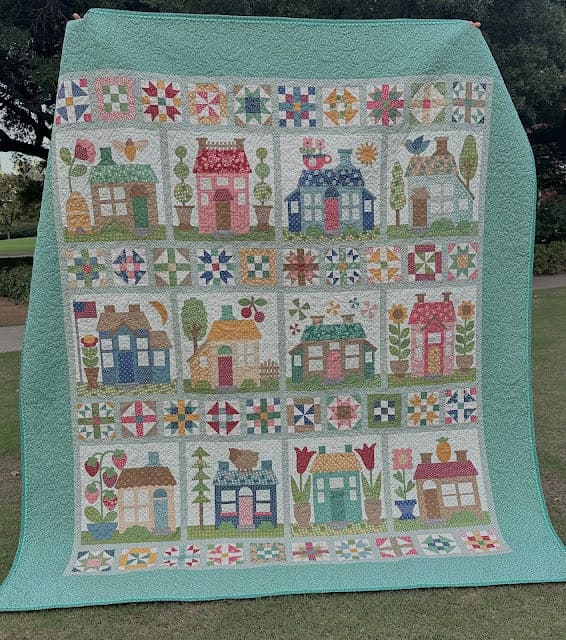 SHIPPING NOW! - Lori Holt Home Town Sew Along Quilt KIT - Lori Holt - Hometown fabrics - Riley Blake - Quilt Top Fabric Kit