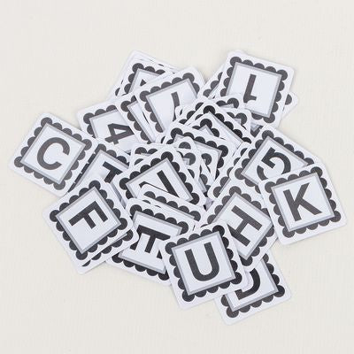 Alphabitties - Specialty Marking Tool - Package Contains 26 Letters and 10 Numbers - 1in - Gray - ISE725