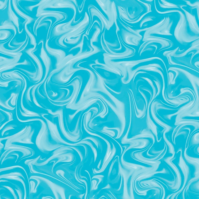 NEW! - Marbleized - Aquamarine - Per Yard - by Kanvas Studio for Benartex - KAS12814-82