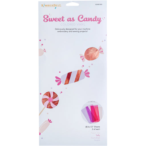 Sweet as Candy Colored Vinyl - Pinks - by Kimberbell Designs - (8) 6" x12" Sheets - KDKB1203-Buttons, Notions & Misc-RebsFabStash