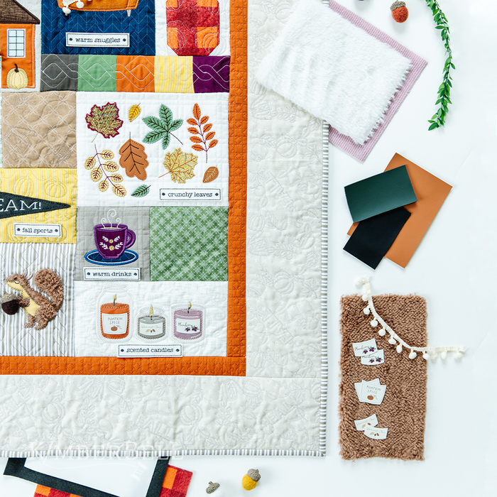 Falling for Autumn Embellishment Kit - by Kimberbell -- Includes all the embellishments needed for this project!