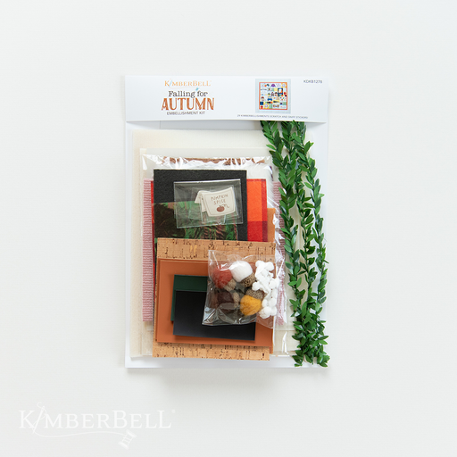 Falling for Autumn Embellishment Kit - by Kimberbell - Includes all the embellishments needed for this project!-Buttons, Notions & Misc-RebsFabStash