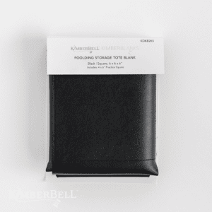 Folding Storage Tote Blank - by Kimberbell Designs- KDKB265 - Leather - Black-RebsFabStash