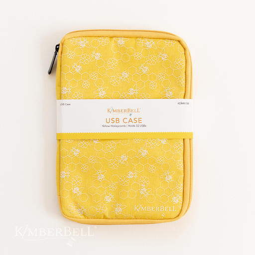 Kimberbell USB Case, Yellow Honeycomb - KDMR158 - RebsFabStash