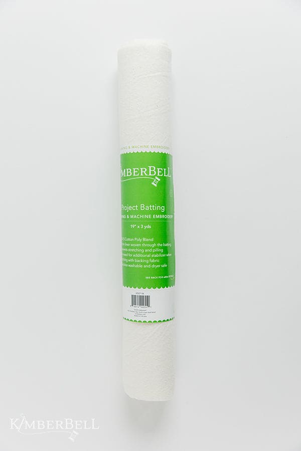 Project Batting Sewing & Machine Embroidery 19" x 3yds Cotton Poly