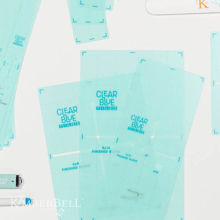 Clear Blue Tiles Essentials Set - by Kimberbell Designs- KDTL105 - Machine Embroidery Quilting