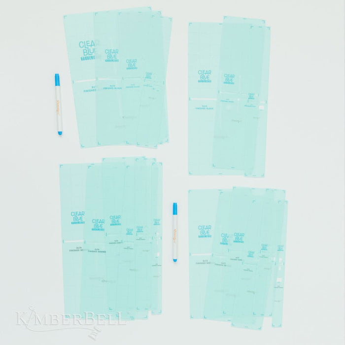 Clear Blue Tiles Expansion Set - by Kimberbell Designs- KDTL106 - Machine Embroidery Quilting Templates