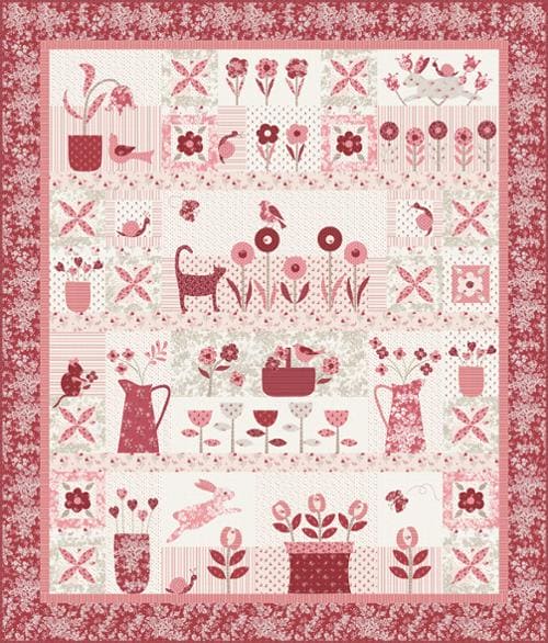 The Flower Farm Boxed Quilt Kit - Quilt KIT- Bunny Hill Designs - Moda - KIT-3010