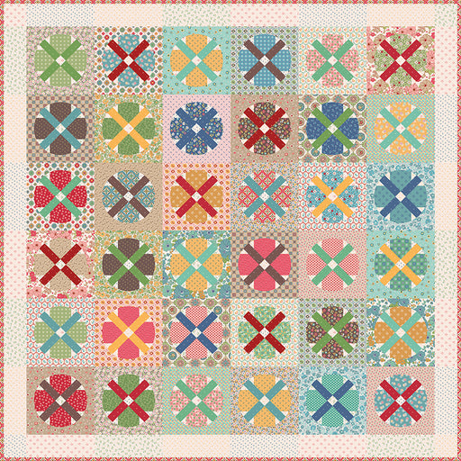 SHIPPING NOW! Lori Holt Mercantile Penny Candy Quilt KIT - Mercantile fabrics - Riley Blake - Quilt Top Fabric Kit - Collector's box-Quilt Kits & PODS-RebsFabStash