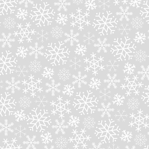 Cup of Cheer - Snowflakes - Per Yard - by Kim Christopherson of Kimberbell - Maywood - Winter, Snowflake - Grey- MAS10205-K-Yardage - on the bolt-RebsFabStash