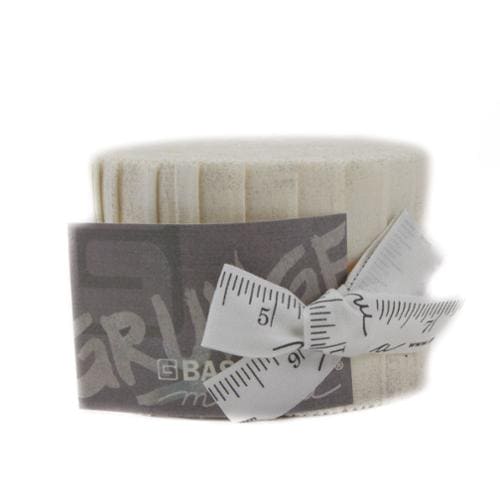 Grunge - Jr Jelly Roll - Moda - (20) 2.5" Strips - Creme - Texture looking white strips - 30150 JJR 270-Layer Cakes/Jelly Rolls-RebsFabStash