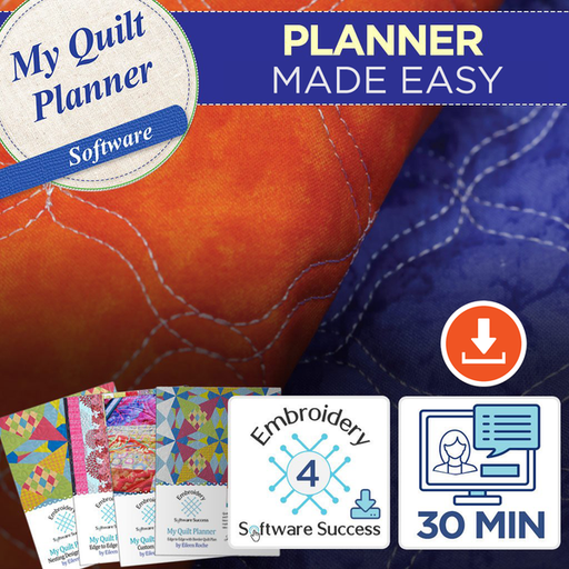 My Quilt Planner Embroidery Software - DIME - use your embroidery machine or long arm to design your quilting! - 88DEC-QuiltDec-RebsFabStash