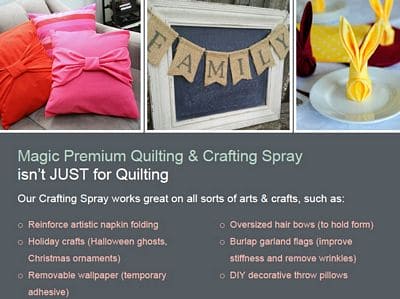 Magic Premium Quilting and Crafting Spray - 16 oz. - Flake-free