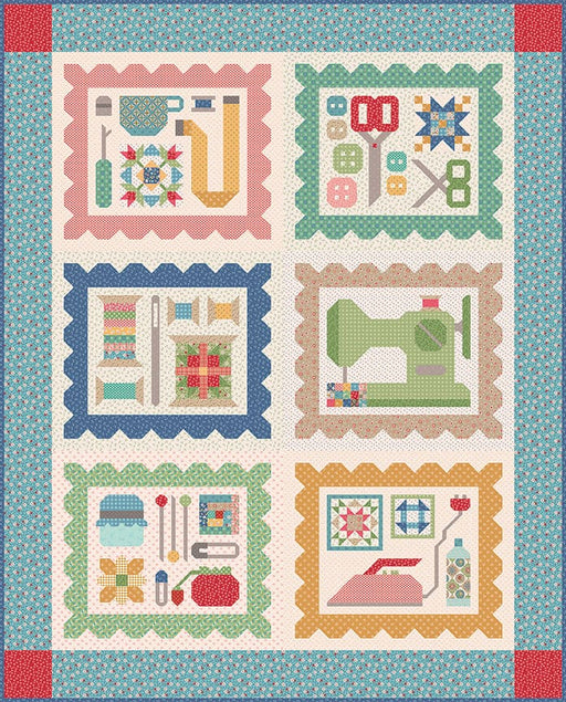 SHIPPING NOW! - Lori Holt Mercantile Quilt Seeds Quilt KIT - Mercantile fabrics - Riley Blake - Quilt Top Fabric Kit-Quilt Kits & PODS-RebsFabStash