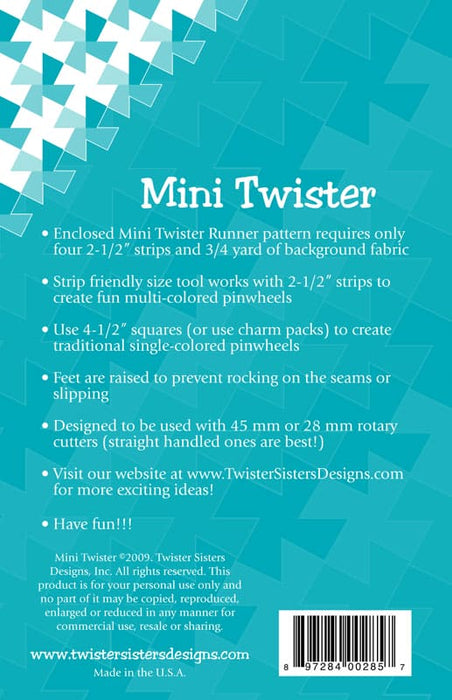 Mini Twister Tool - by Twister Sisters Designs - Jelly Roll friendly! - MINI-RebsFabStash