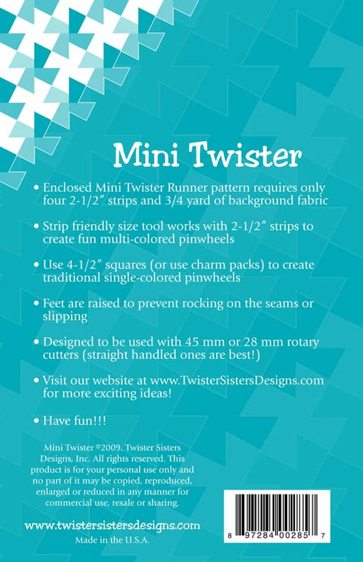 Mini Twister Tool - by Twister Sisters Designs - Jelly Roll friendly! - MINI-RebsFabStash