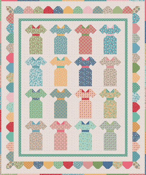 SHIPPING NOW! - Lori Holt Mercantile Millie's Dresses Quilt KIT - Mercantile fabrics - Riley Blake - Quilt Top Fabric Kit -Quilt Kits & PODS-RebsFabStash