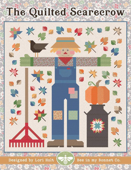 The Quilted Scarecrow Quilt Pattern - by Lori Holt of Bee in my Bonnet - for It's Sew Emma - Riley Blake Designs uses NEW Autumn Fabric - QUILTEDSCARECROW - Quilt PATTERN-Patterns-RebsFabStash