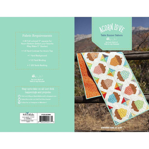 Acorn Love Table Runner Kit - Lori Holt - Bee in my Bonnet - for Riley Blake-Quilt Kits & PODS-RebsFabStash
