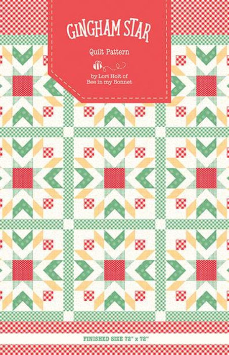 Gingham Star - Quilt PATTERN - Lori Holt for Riley Blake Designs - P120-GINGHAMSTAR-RebsFabStash